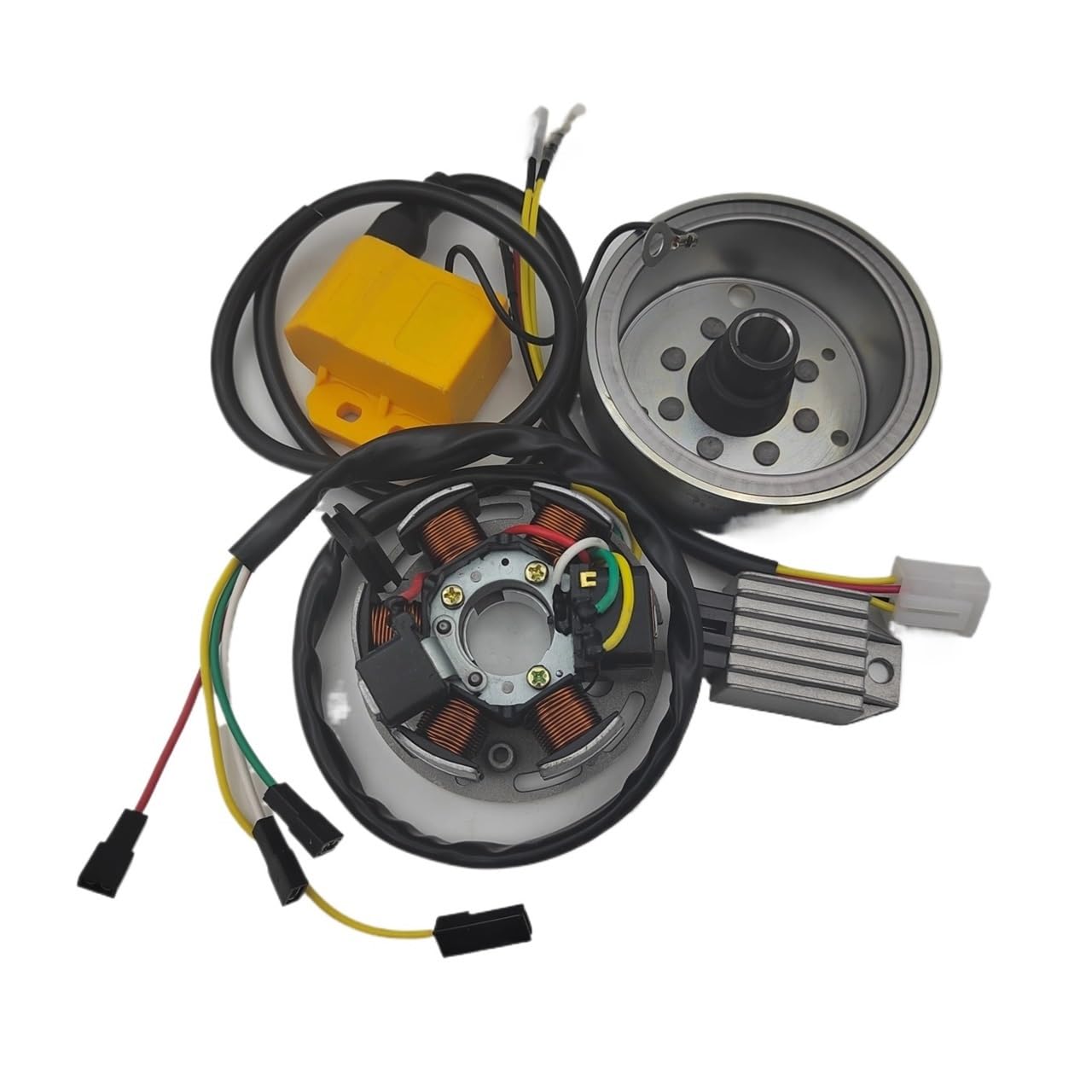 Motorrad Generator Stator Spule Für 12V Schwungrad Rotator CDI Einheit Gleichrichter Stator Spulen Zündung Set Für Minarelli AM6 Für Derbi Senda von RAtsch