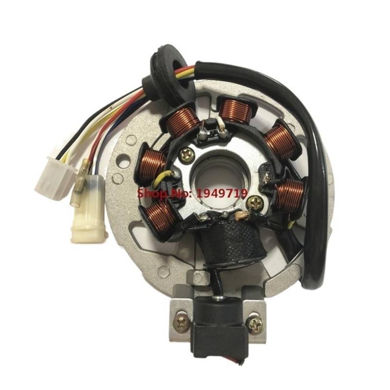 Motorrad Generator Stator Spule Für Motorrad JOG50 NF50 3KJ QJ50 ZR50 Inner Rotor Zündung Stator Magneto Spule Für Yam&aha 50cc Jog 50 EVO Motor In 7 Pol von RAtsch