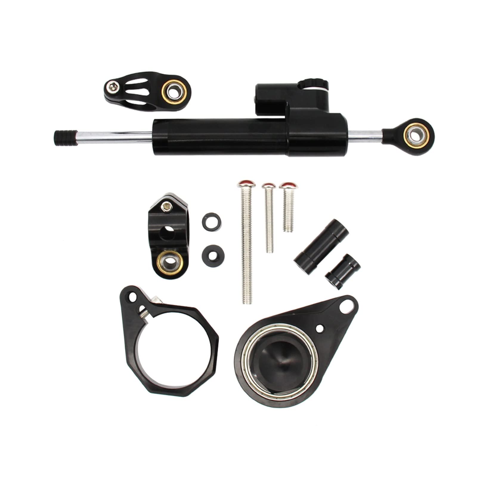 Dämpfer Für GSX-R GSXR600 GSXR750 GSXR1000 Motorrad Stabilisator Lenkungsdämpfer Montagehalterung Support Kit(C) von RBHAI