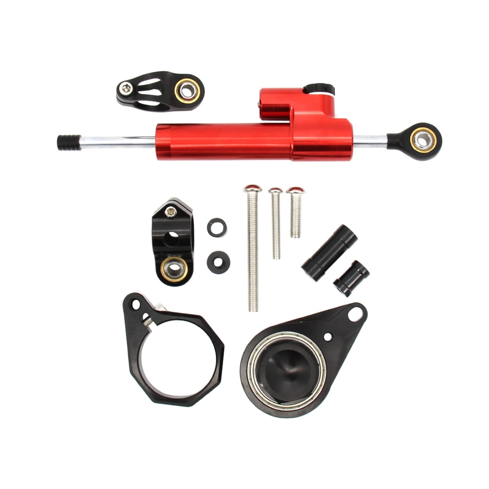 Dämpfer Für GSX-R GSXR600 GSXR750 GSXR1000 Motorrad Stabilisator Lenkungsdämpfer Montagehalterung Support Kit(D) von RBHAI