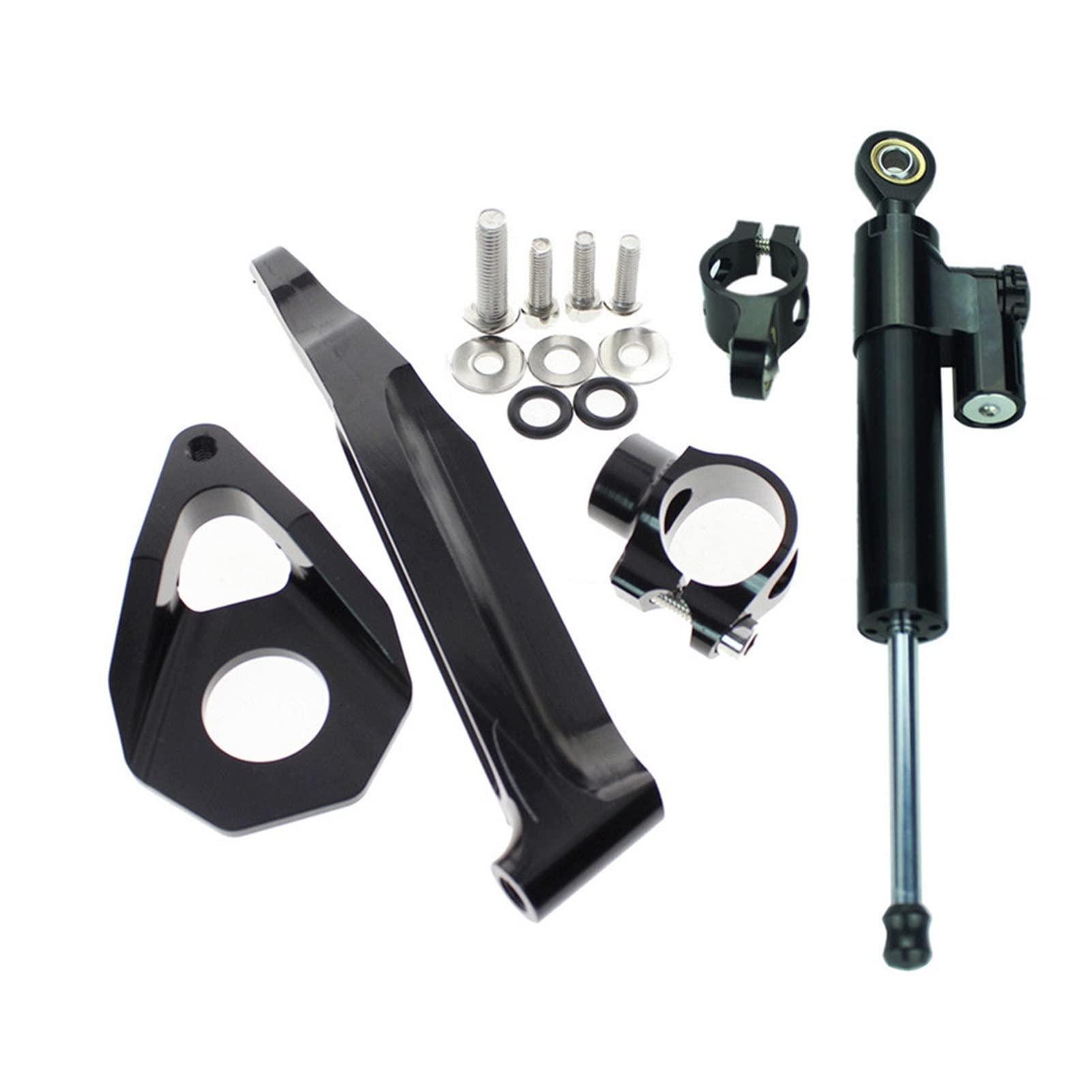 Dämpfer Motorrad Lenkungsstabilisator Dämpfer Halterung Halterung Für C&BR600RR 2005 2006(Schwarz) von RBHAI