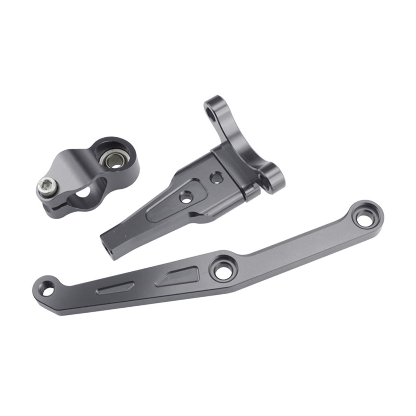 Dämpfer Motorrad Modifizierte Aluminiumlegierung Schlammhaltedämpfungsunterstützung Lenkungsdämpferhalterung Für Cbr650r 19-20(Grey) von RBHAI