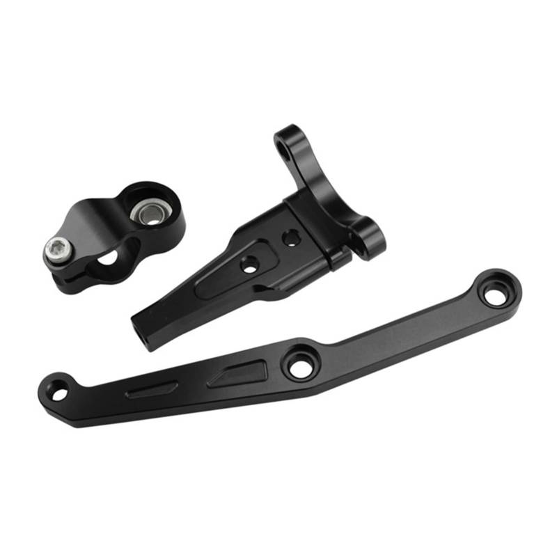 Dämpfer Motorrad Modifizierte Aluminiumlegierung Schlammhaltedämpfungsunterstützung Lenkungsdämpferhalterung Für Cbr650r 19-20(Schwarz) von RBHAI