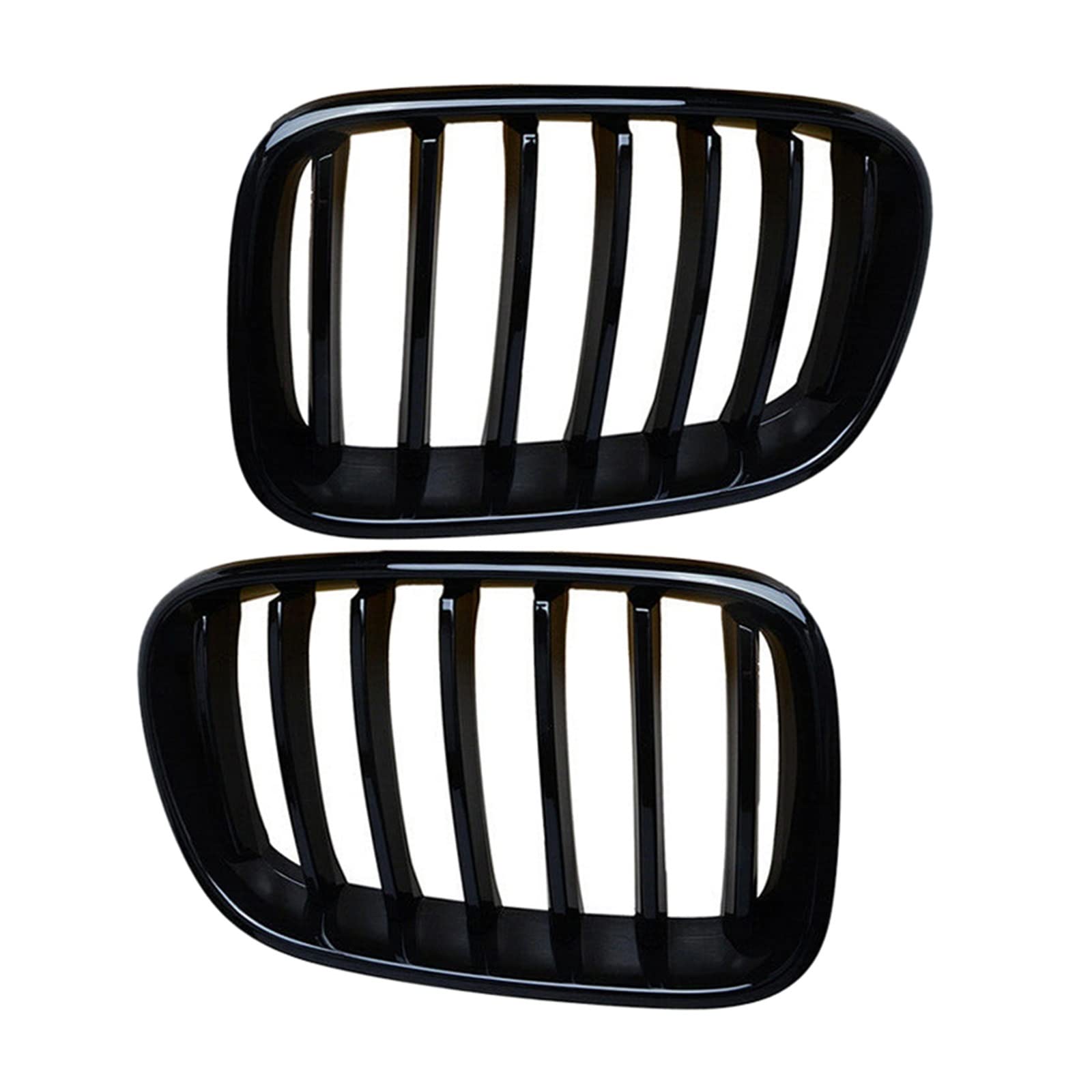 Frontgrill Zierleisten Streifen 2 Stück Glänzend Schwarz Frontstoßstange Nierengitter Grill Für X3 F25 Pre-Facelift 2010-2014 51712297589 51712297590 51117210725 von RBHAI