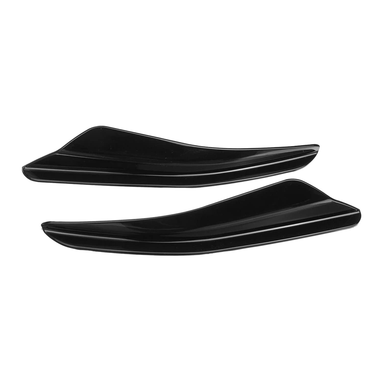 Frontgrill Zierleisten Streifen 2Pcs Auto Helle Schwarz Frontschürze Seite Spoiler Splitter Flügel Für Golf MK8 GTI-RLINE 2021 2022 Seite Canard Splitter von RBHAI