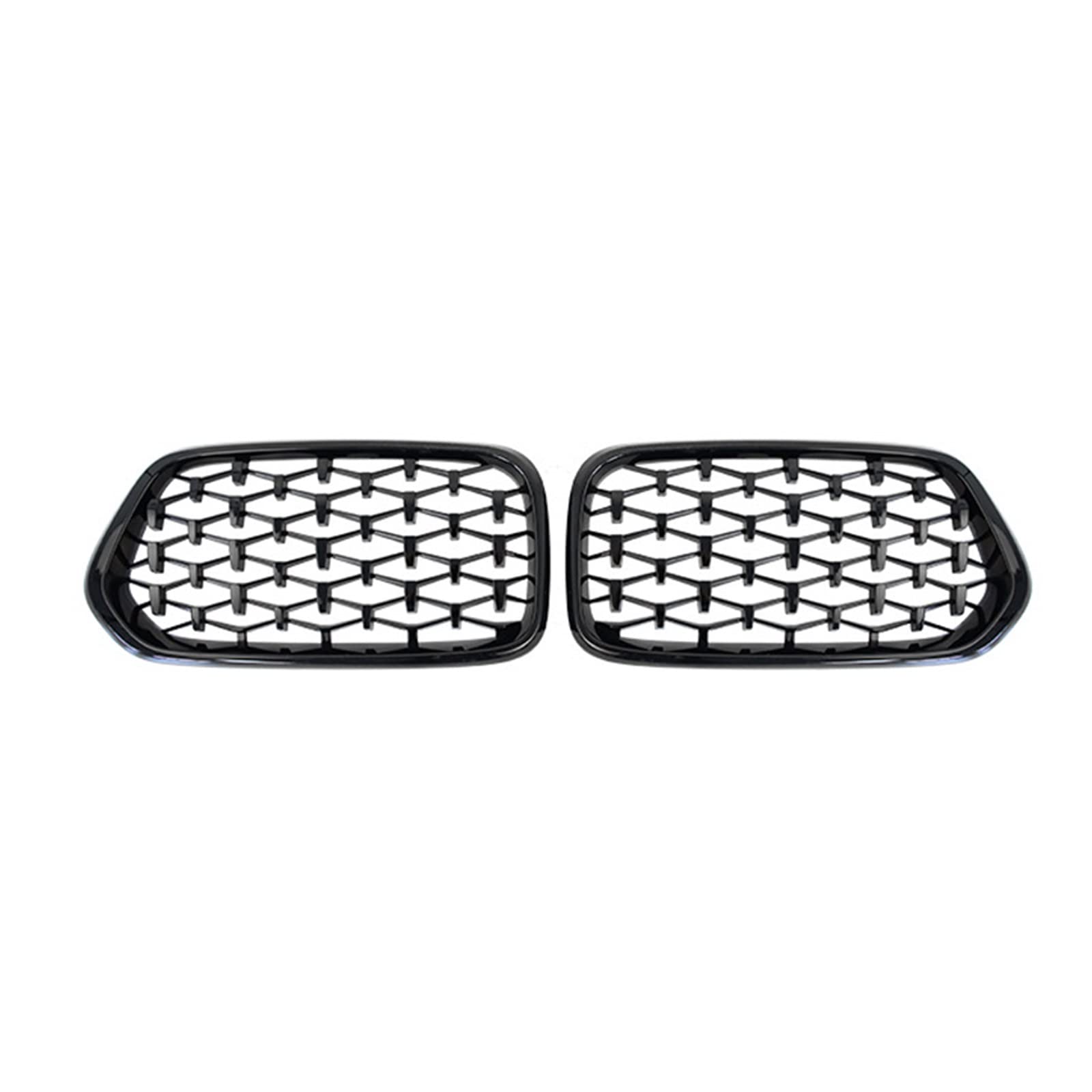 Frontgrill Zierleisten Streifen Auto Front Stoßstange Nieren Grille Racing Gitter Trim Für X2 F39 2018-2022 Auto Zubehör(Schwarz) von RBHAI