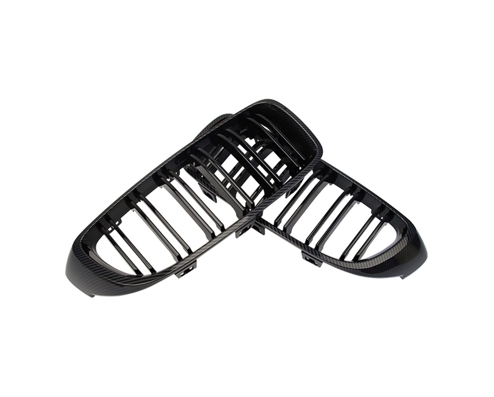 Frontgrill Zierleisten Streifen Auto-Frontstoßstangengrill, Renngrill Für 4er-Serie F32 F33 F36 M3 F80 M4 F82 12–18(Kohlefaser) von RBHAI