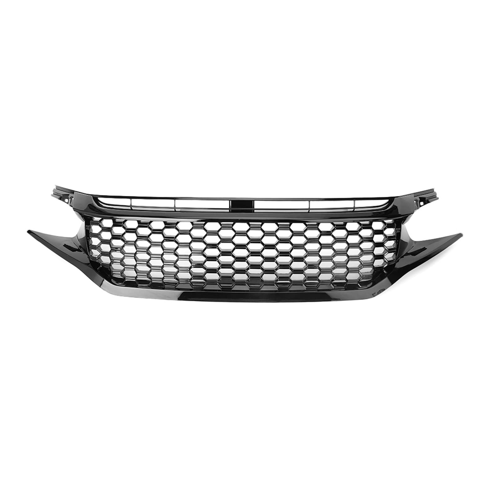 Frontgrill Zierleisten Streifen Auto Mesh Front Motorhubs Stoßfänger Grill Kühlergrill Für Civic 2016 2017 2018 Gloss Black von RBHAI