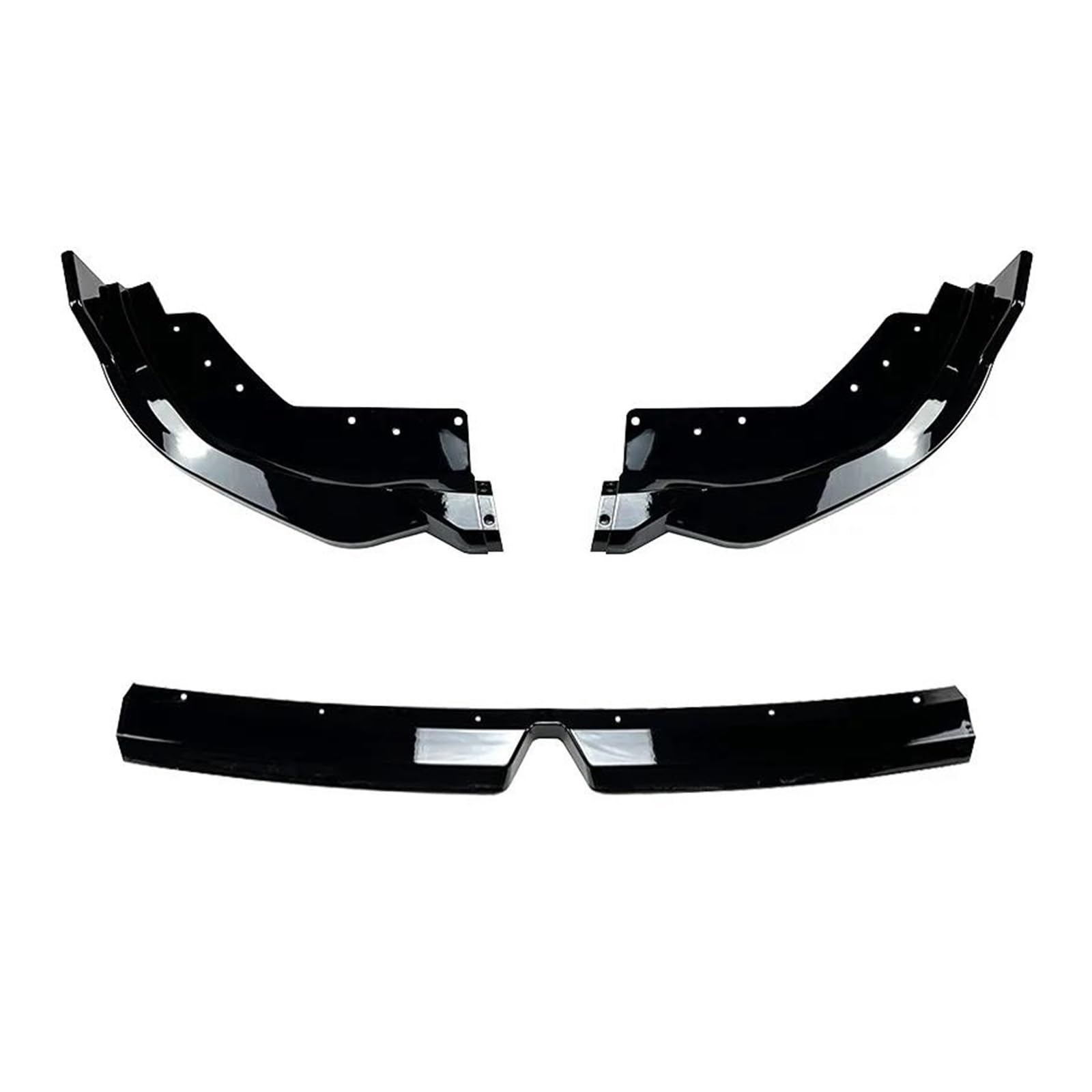 Frontgrill Zierleisten Streifen Auto Vordere Stoßstange Lippe Seite Splitter Diffusor Lip Body Kit Spoiler Für 3 Serie G20 LCI M Sport 320i 325i 2023 +(Glossy Black) von RBHAI