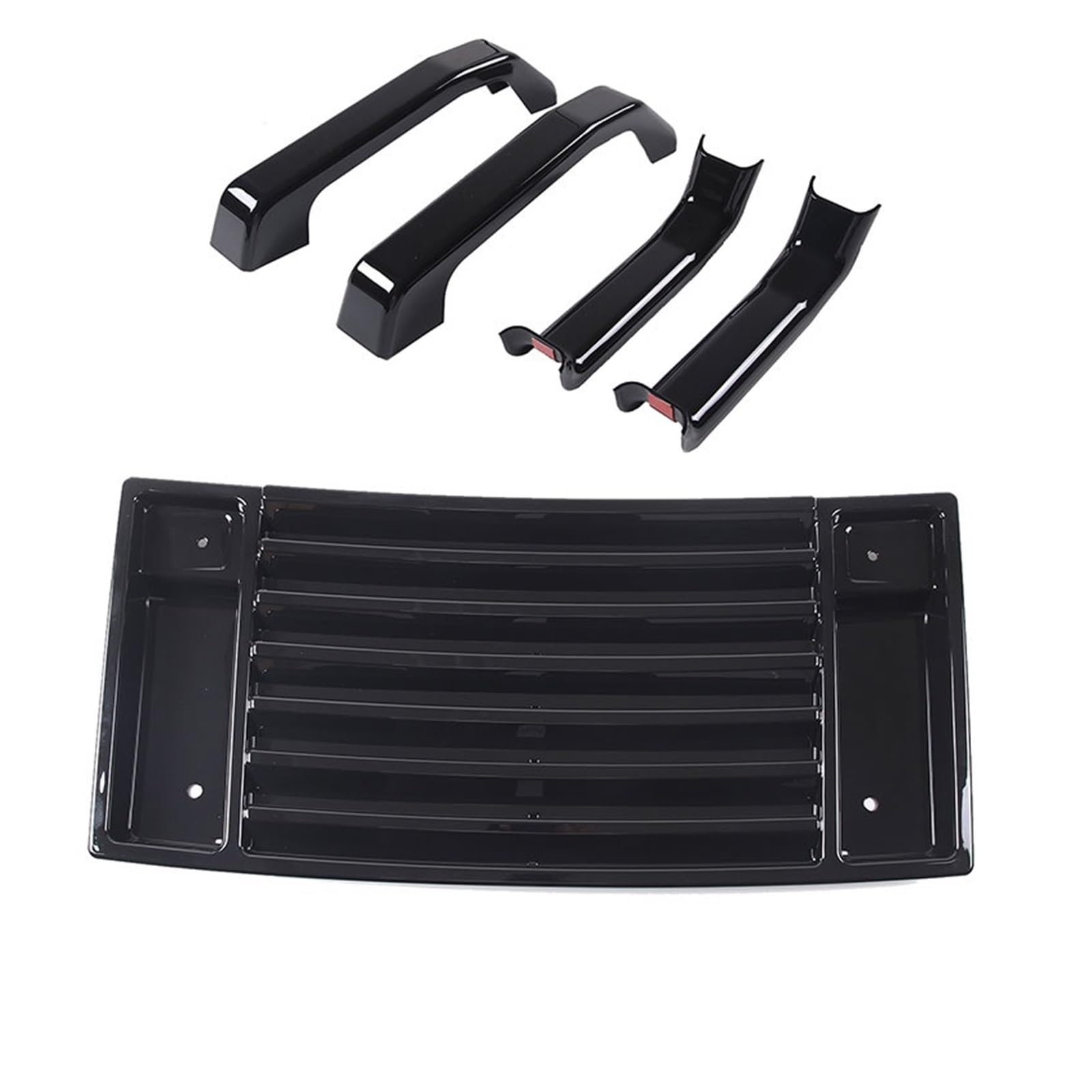 Frontgrill Zierleisten Streifen Für H2 2003-2009 ABS Auto Haube Deck Vent Panel Griff Abdeckungen Trim Auto Zubehör (ersatzteile) Auto Modifikation(Schwarz) von RBHAI