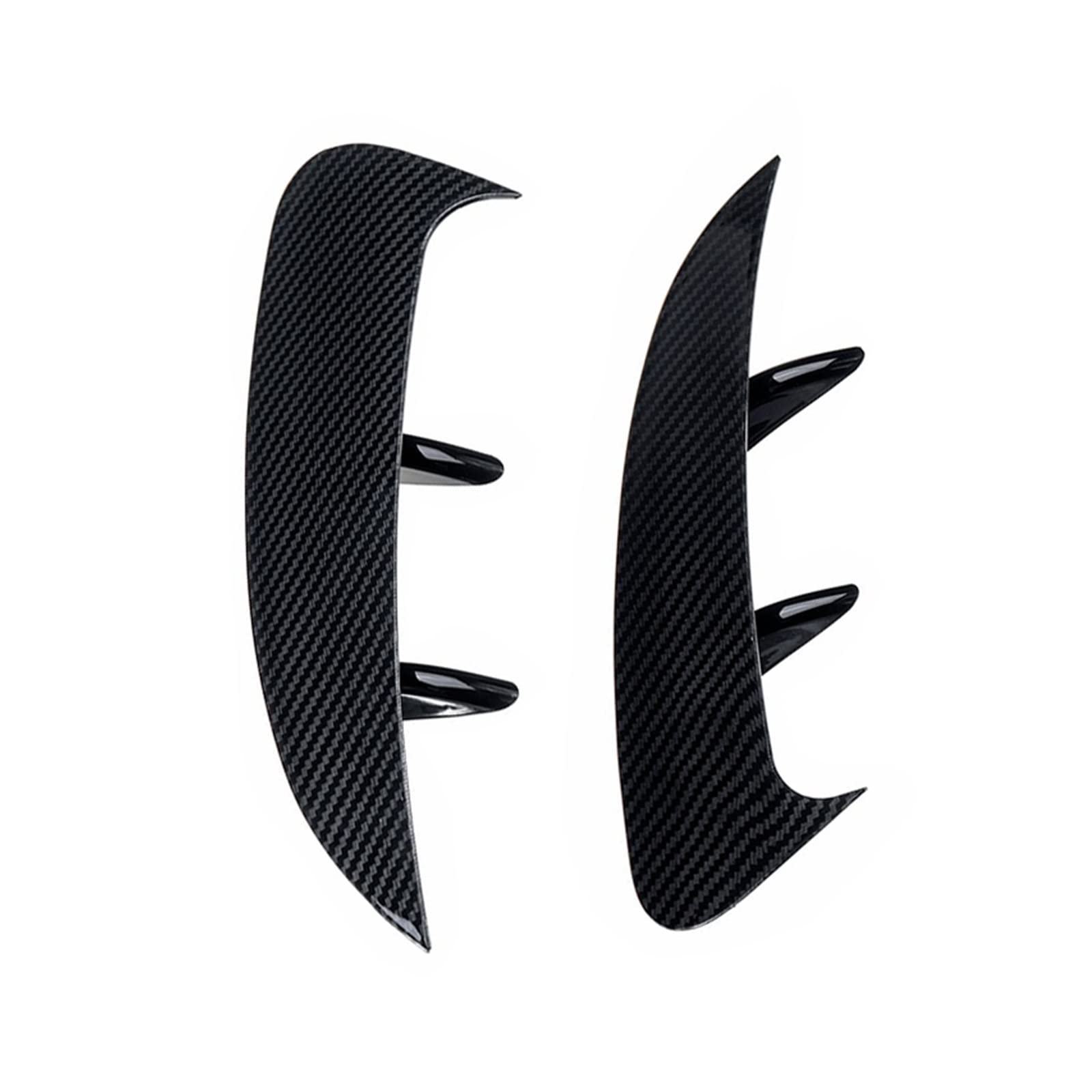 Heck Spoiler, Auto Spoiler Tailfin Heckstoßstangenverkleidung Lip Spoiler Aufkleber - Canards Flossen Für Eine Klasse W177 Fließheck A180 A200 A220 A250 2019+(Carbon Black) von RBHAI