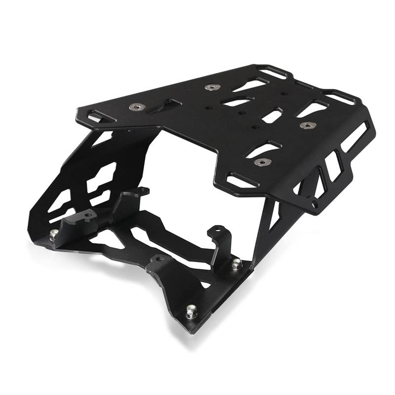 Motorrad Gepäckträger Für - Tenere 700 T7 Rally 2019-2021 Motorradzubehör Heck Lagergepäck Rack Support Regal Regal Panel Klammer(Schwarz) von RBHAI