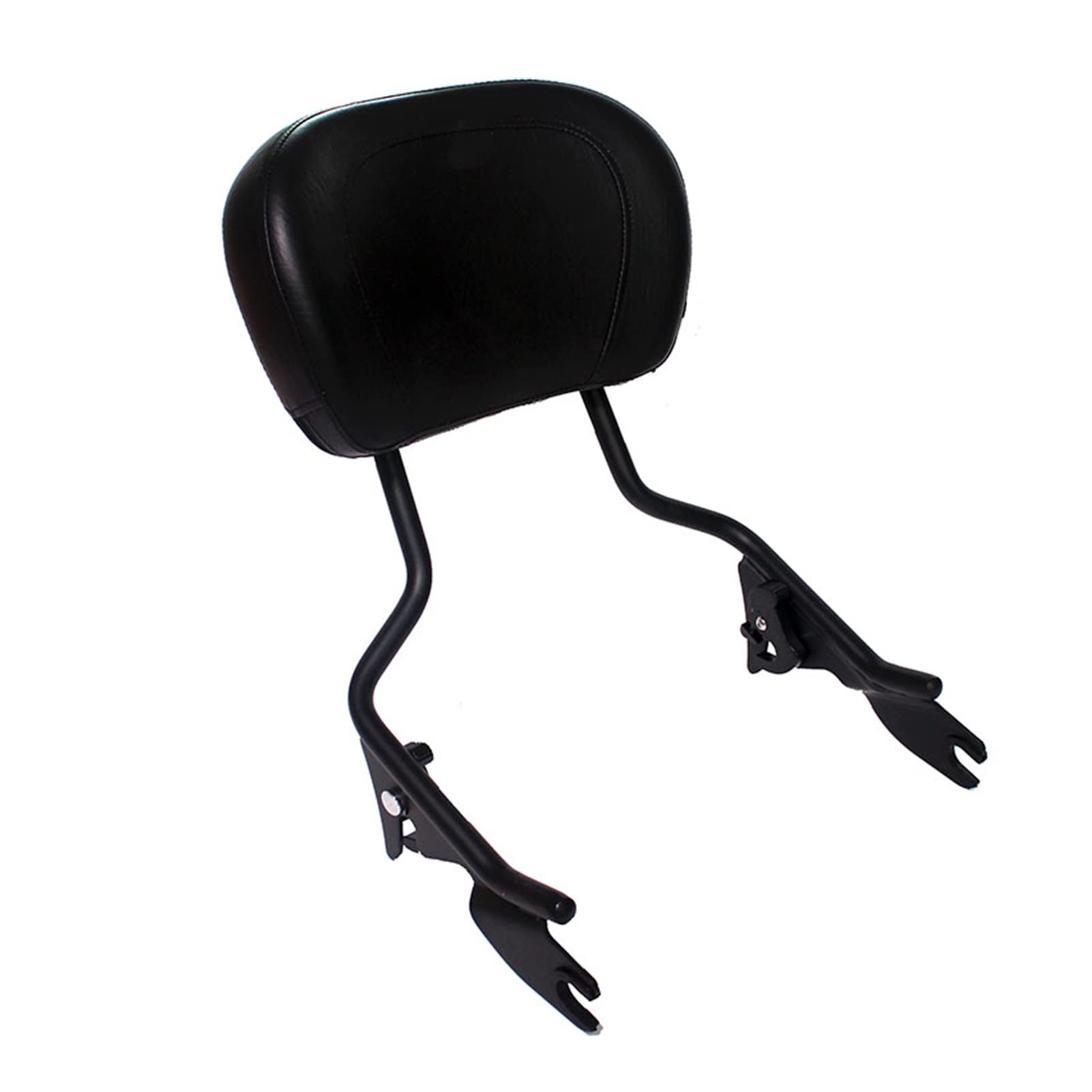 Motorrad Gepäckträger Motorrad Black Sissy Bar Uten Beifahrer-Rückenlehne W/Pad Für Harley Touring Street Glide Road Glide 2009-2017 von RBHAI