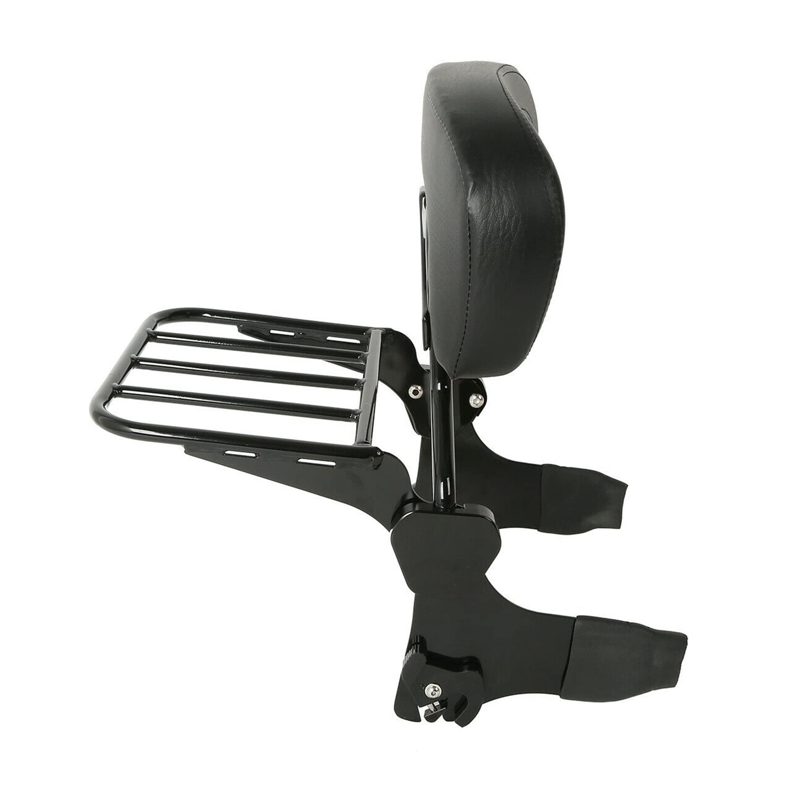 Motorrad Gepäckträger Motorrad Hinteren Beifahrer Abnehmbarer Sissy Bar Rückenlehne Für Die Tournee Für Road King Flhr Für Road Street Glide 1997-2008 von RBHAI