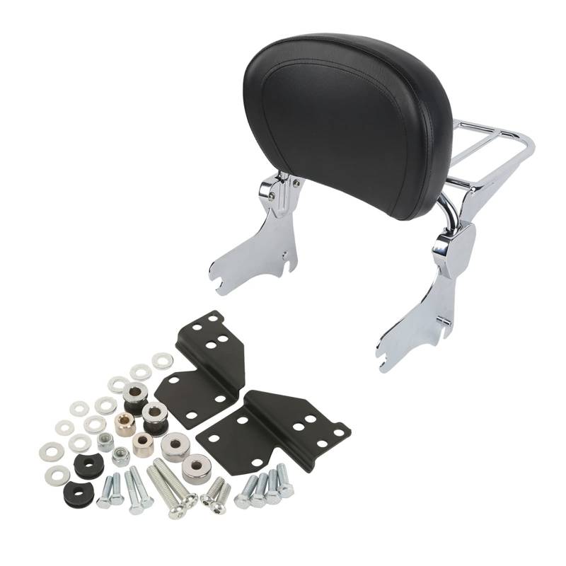 Motorrad Gepäckträger Motorrad Sissy Bar Gepäck Rack Docking Hardware Kit Für Harley Touring Road King Street Glide 1997-2008(Orange,Blue,Green,Silver,Black) von RBHAI