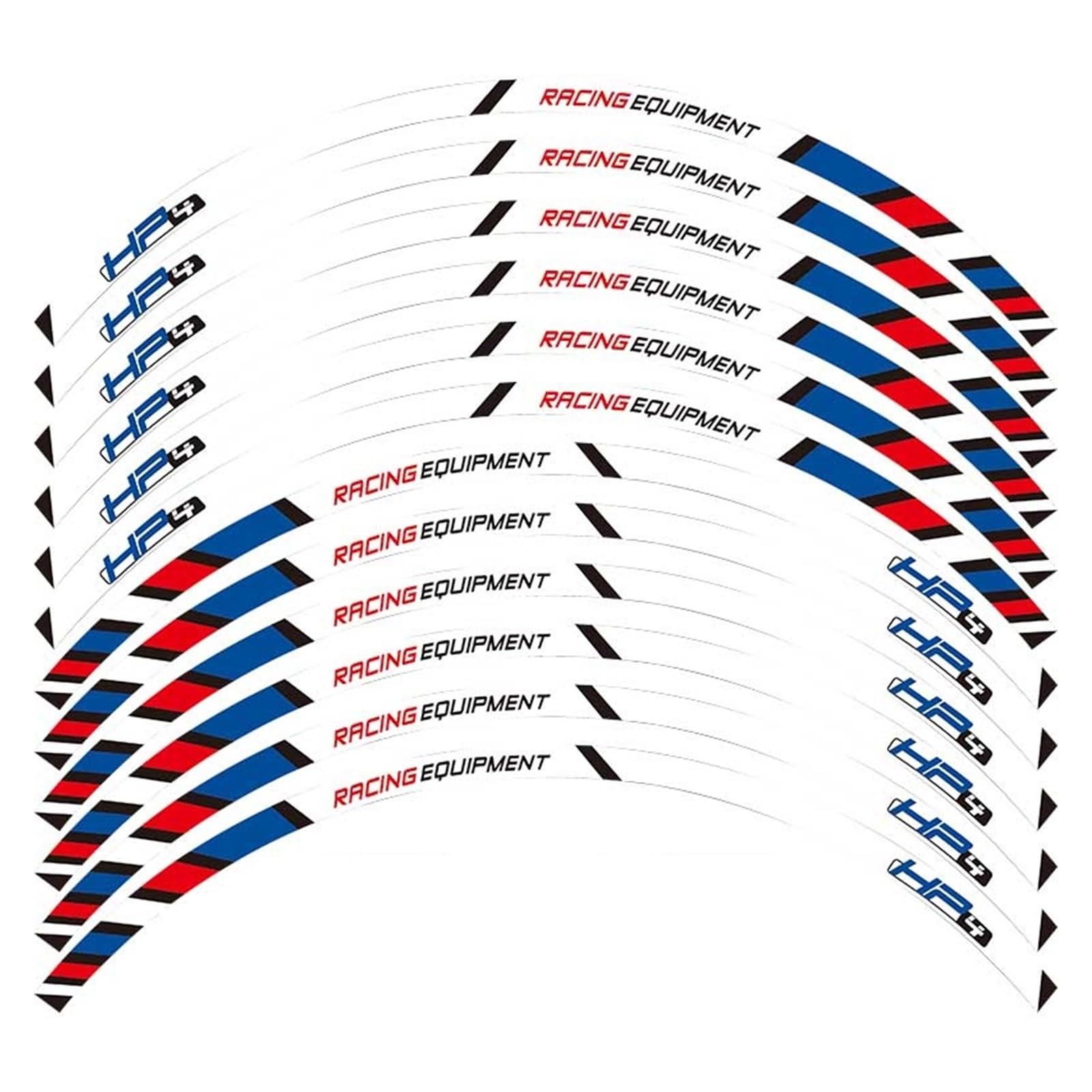 Motorrad-Radaufkleber Motorrad Racing Ausrüstung Zubehör Äußere Rad Reifen Felge Dekoration Klebstoff Reflektierende Aufkleber Aufkleber Für HP4-4(B) von RBHAI
