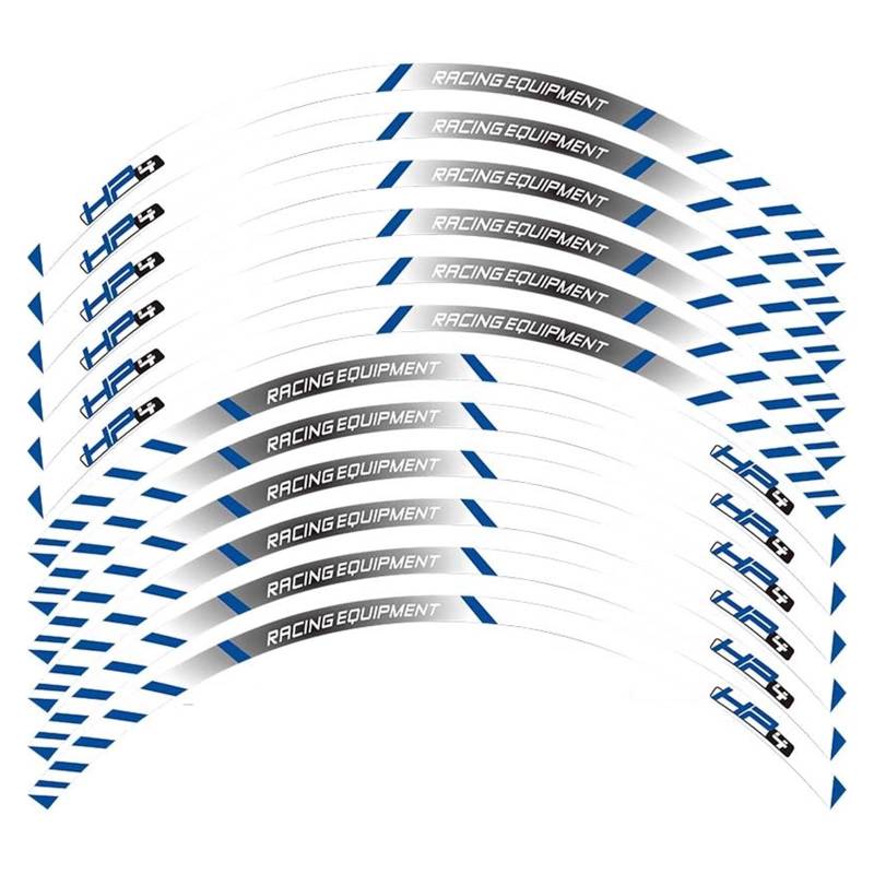 Motorrad-Radaufkleber Motorrad Racing Ausrüstung Zubehör Äußere Rad Reifen Felge Dekoration Klebstoff Reflektierende Aufkleber Aufkleber Für HP4-4(EIN) von RBHAI