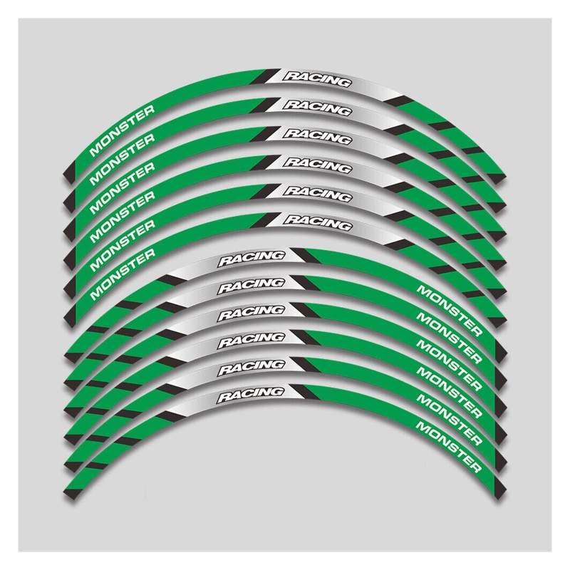 Motorrad-Radaufkleber Motorradzubehör Felge Streifen Aufkleber Für Monster 695 696 795 796 1100 1100S 797 821(Q) von RBHAI