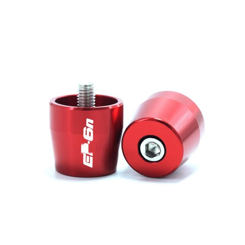 Motorradgriff Für K&AWASAKI ER6N/6F/-6N/-6F 2006-2016 Lenkergriffe Bar Ends Cap Cover Slider Motorrad(Rot) von RBHAI