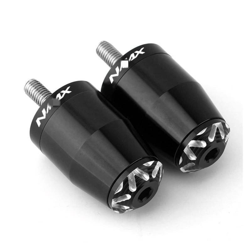 Motorradgriff Für NMAX125 All Years Motorrad 7/8 "22mm Lenkergriffe Lenkerenden Stecker(Schwarz) von RBHAI