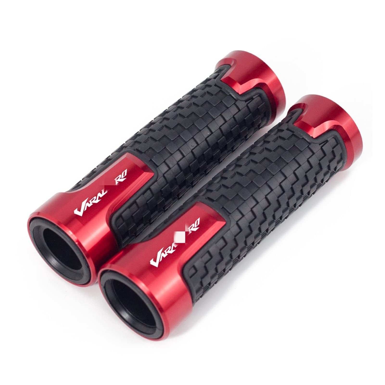 Motorradgriff Für V&aradero Xl1000/125 All Year Motorradgriffe rutschfeste Gummilenkerenden Thruster Grip 7/8 "22mm 24m(Rot) von RBHAI