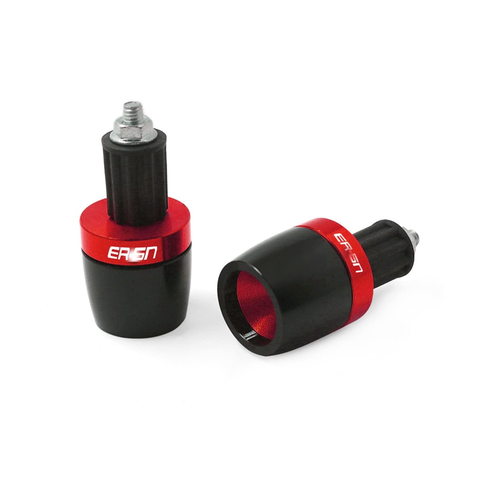 Motorradgriff Motorrad 7/8 "22mm Lenkergriffe Enden Kappe Plug Slider Abdeckung Für K&awasaki E&R 6N(Rot) von RBHAI