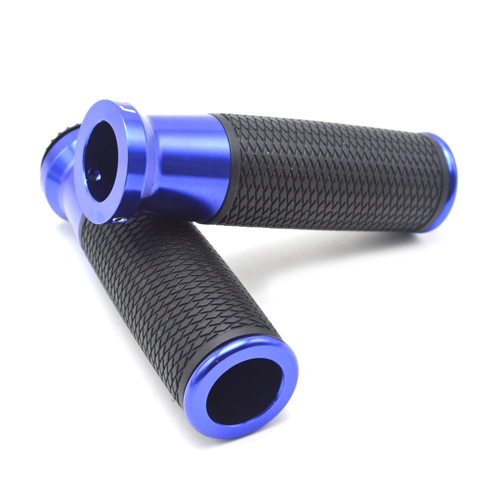 Motorradgriff Motorrad Lenkerende Abdeckung Lenkergriffe Gummi 22MM Für(Blau) von RBHAI