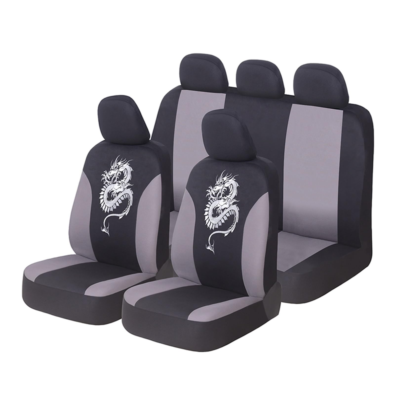 RBHAI Sitzbezug Werkstatt Auto 9PCS Universal Fit Autositzbezüge Detail Styling Atmungsaktive Autositzschutz Autoinnenraum(Grey,EIN) von RBHAI