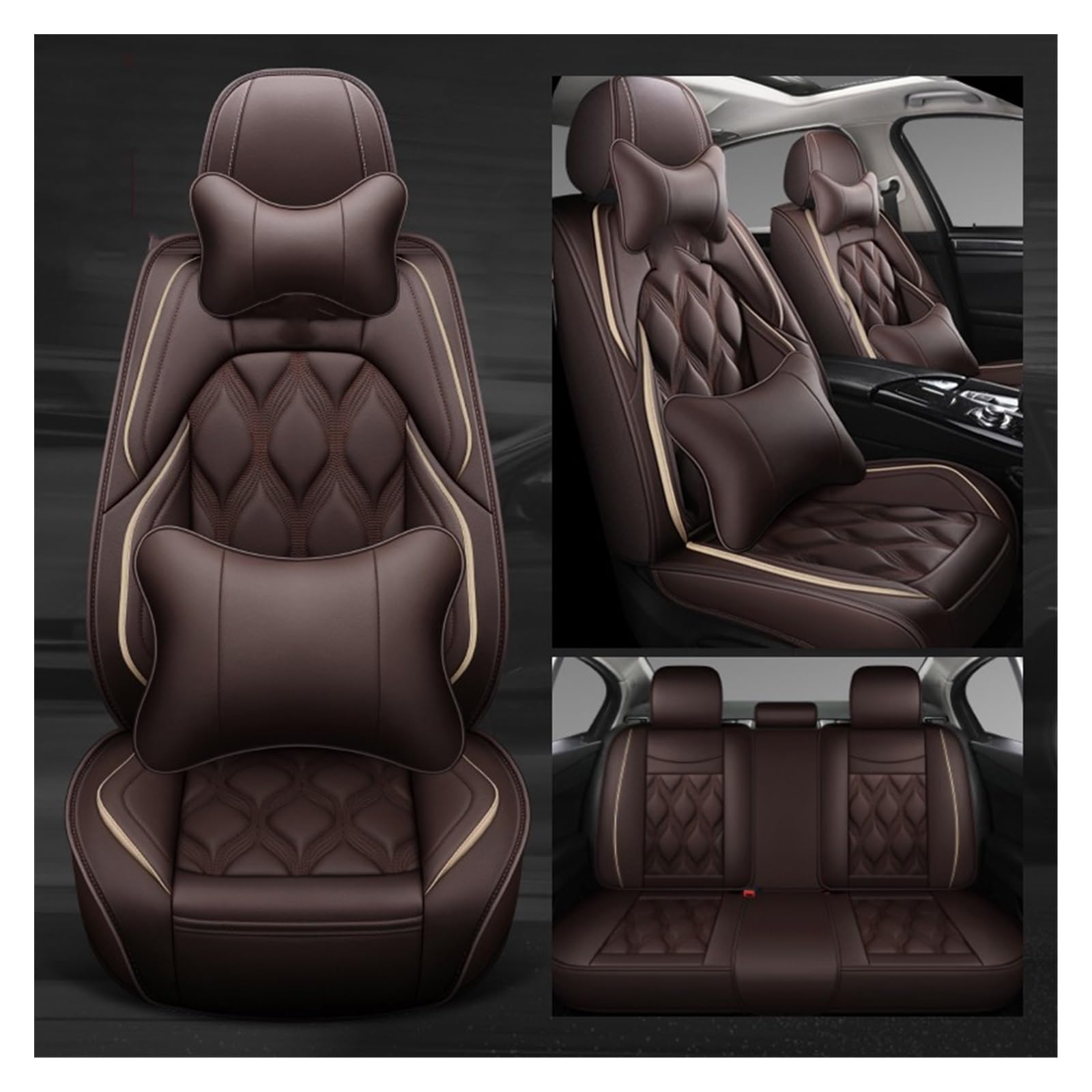 RBHAI Sitzbezug Werkstatt Auto Autositzbezüge Für Alle Modelle C4-Aircross C4-PICASSO C5 C2 C6 C4 C-Elysee C-Triomphe Auto(C,Luxury) von RBHAI
