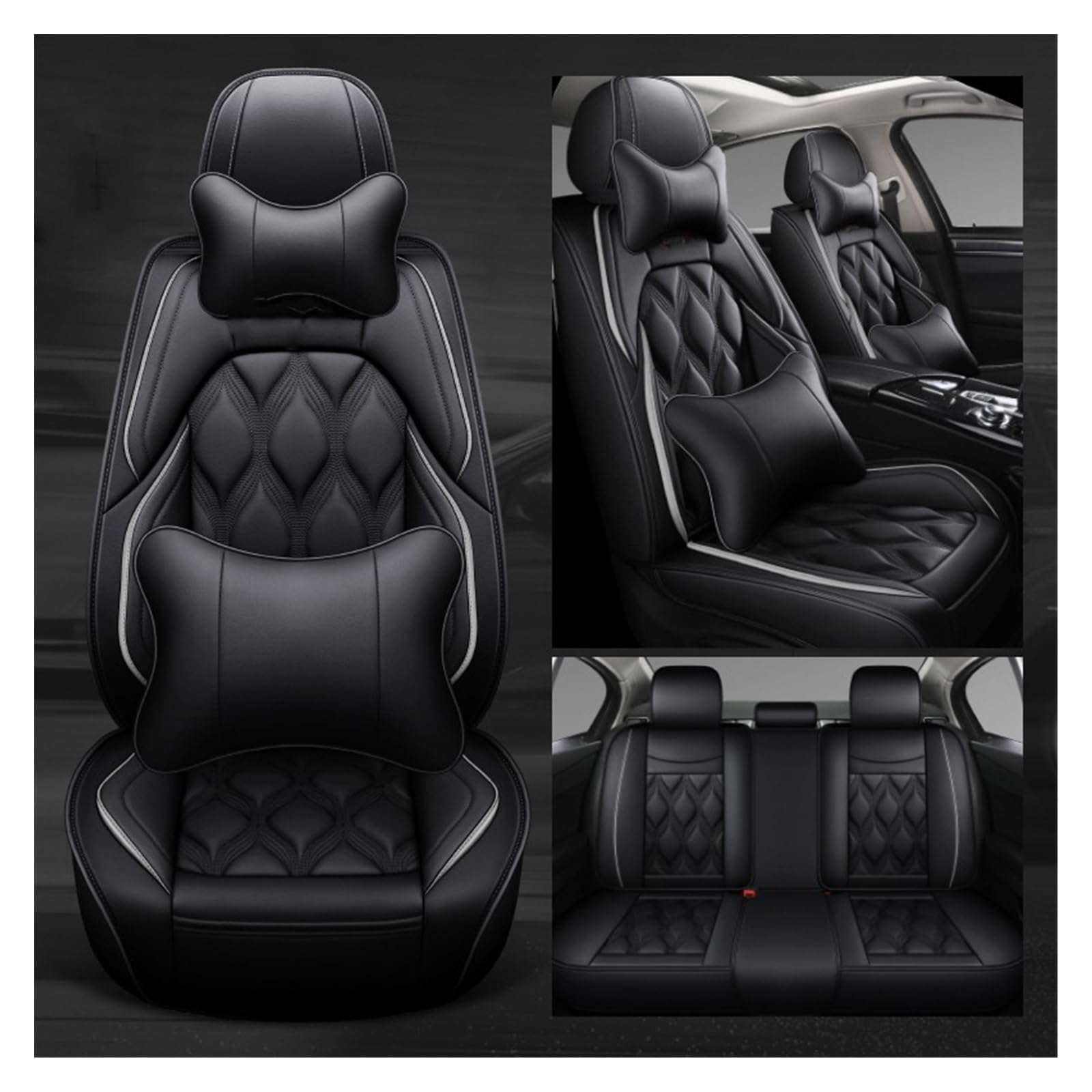 RBHAI Sitzbezug Werkstatt Auto Autositzbezüge Für Alle Modelle C4-Aircross C4-PICASSO C5 C2 C6 C4 C-Elysee C-Triomphe Auto(D,Luxury) von RBHAI