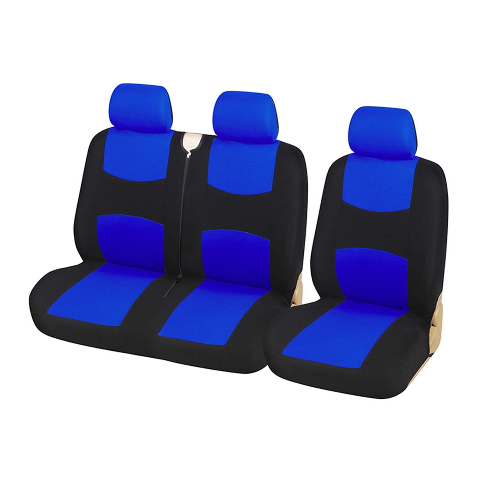 RBHAI Sitzbezug Werkstatt Auto Universell 1+2 Autositzbezug Für LKW-Innenzubehör Für Primatar Für Master Für Hugy77(Blau) von RBHAI
