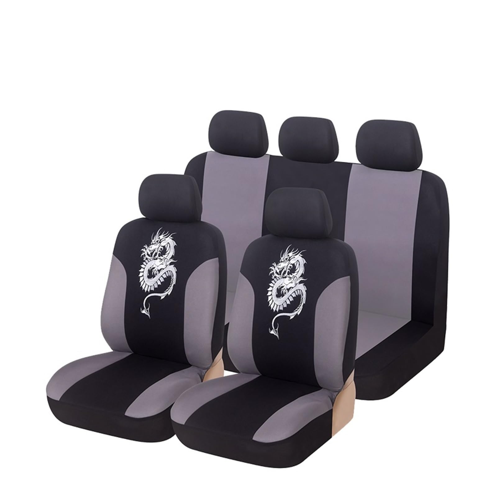 RBHAI Sitzbezug Werkstatt Auto Universelle Autositzbezüge Mit Drachenmuster-Detail, Atmungsaktiver Schutz Für Den Autoinnenraum(Seat Cover B) von RBHAI