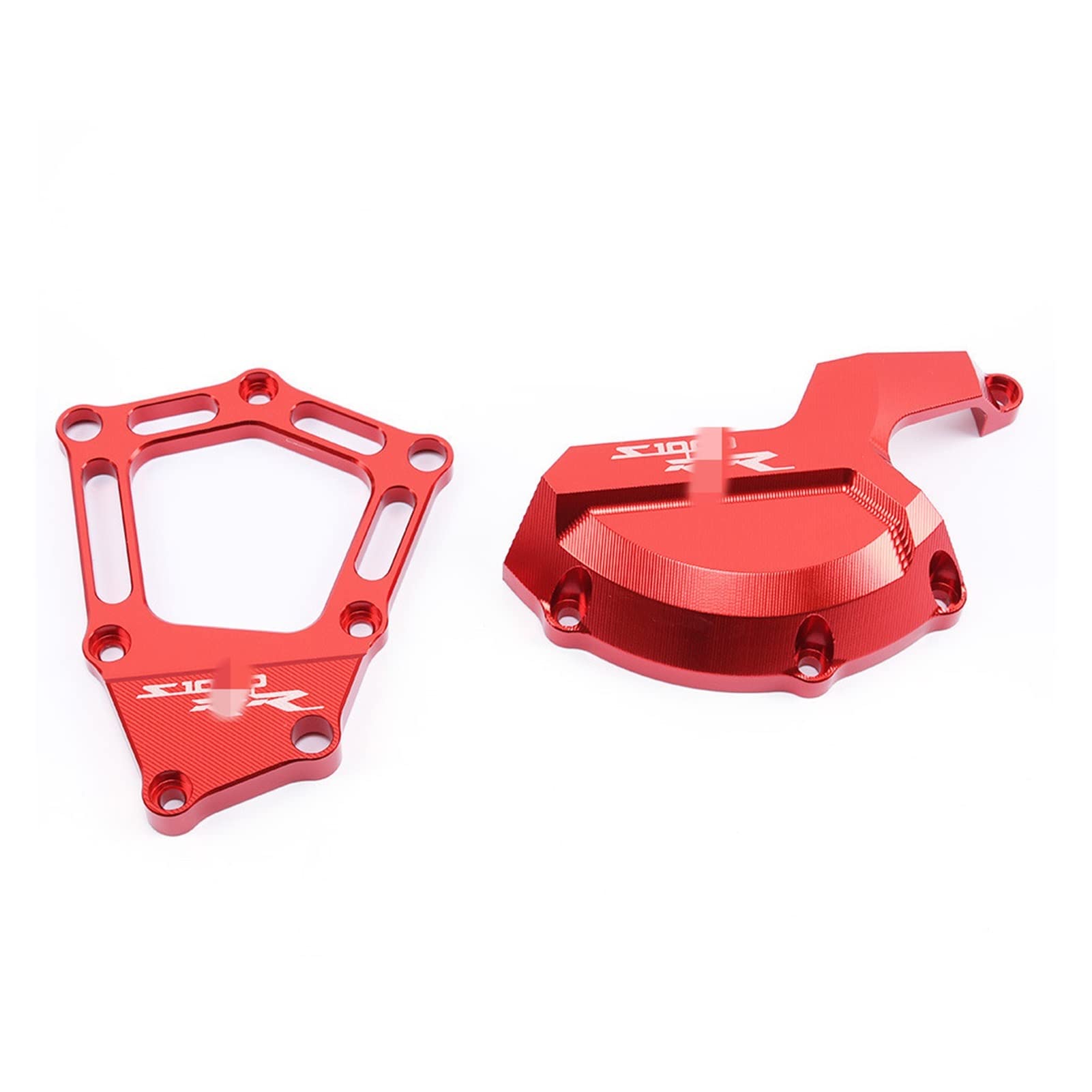 Rahmen Für S1000RR /R 2009 2018 Motorrad Motor Stator Abdeckungsschutz Aluminium Seitenkoffer Slider Guard(Rot) von RBHAI