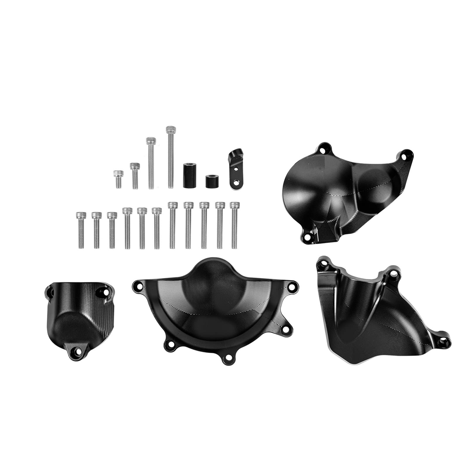 Rahmen Für S1000XR/RR/XR 2019-2021 Motorstatorabdeckungs-Set Case Guard Slider Protector Motorrad(Schwarz) von RBHAI