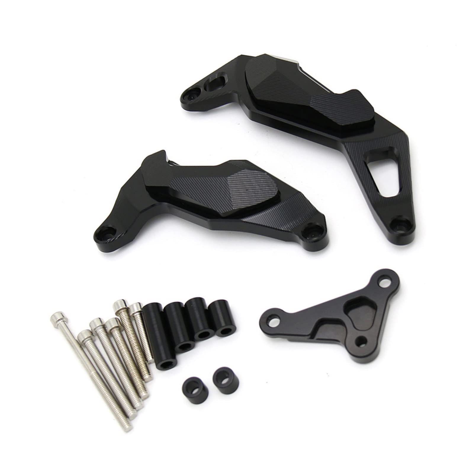 Rahmen Motorgehäuse Frame Slider Crash Protector Für K&awasaki N&inja400 2017-2019 Motorrad(Schwarz) von RBHAI