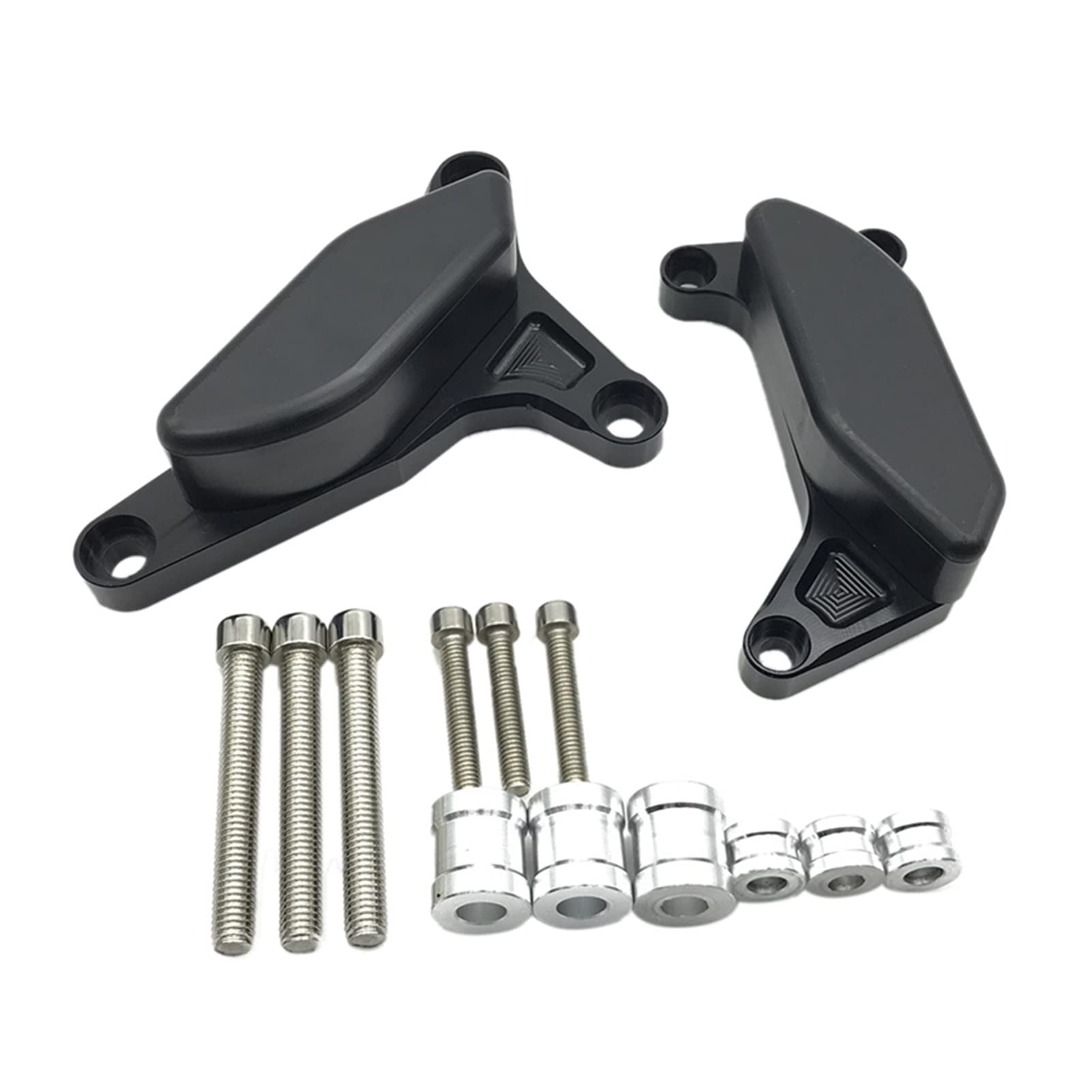 Rahmen Motorgehäuse Slider Crash Protector Für FZ8 FZ1 2006-2016 Motorrad Schutzabdeckung(Schwarz) von RBHAI