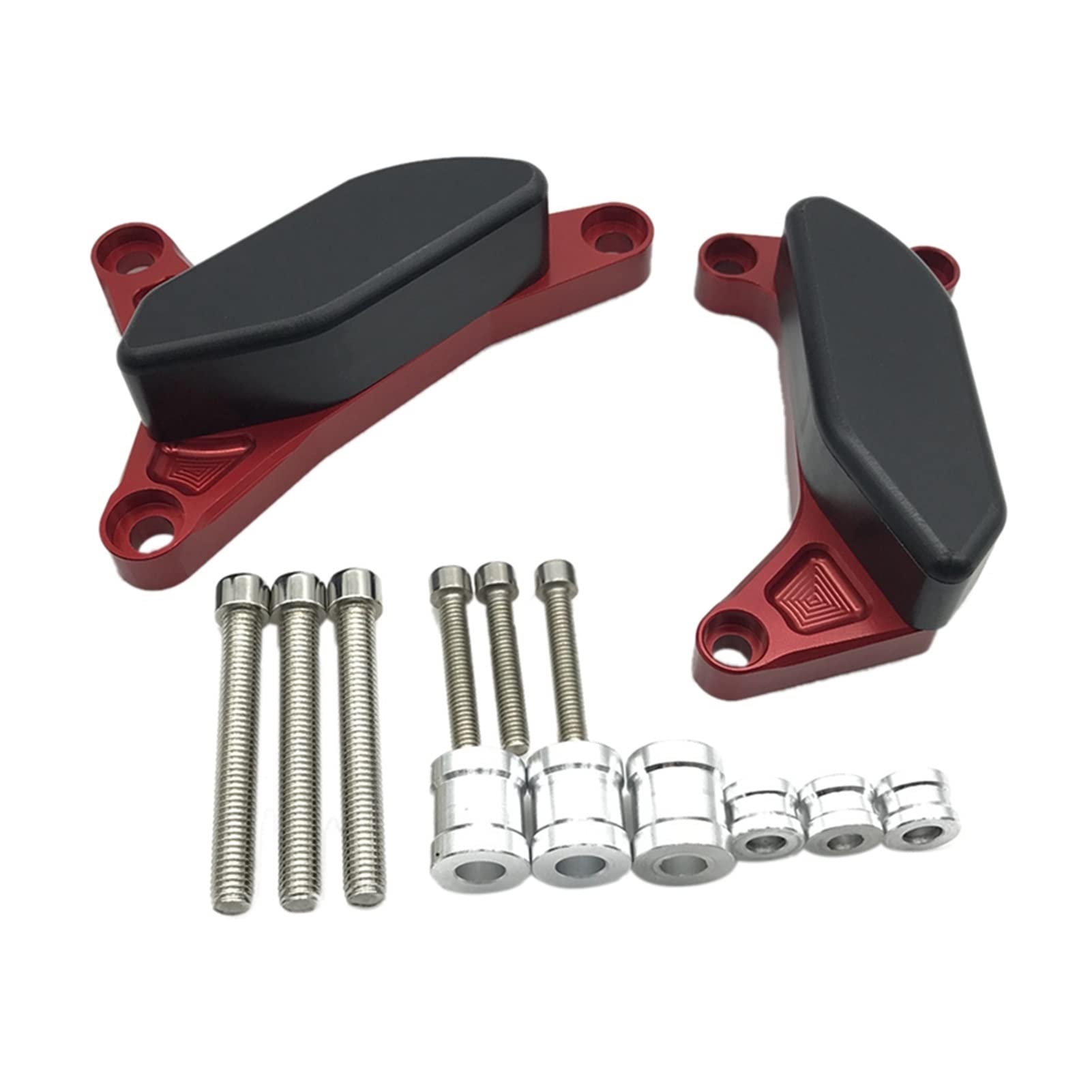 Rahmen Motorgehäuse Slider Crash Protector Für - FZ8 FZ1-2006-2016 Motorrad Schutzabdeckung Links Rechts(Rot) von RBHAI