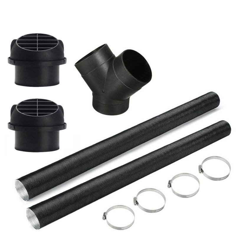 RBRFACAEX 75mm Auto Wärmer Rohrkanal Warmluft Schlauch Vent Hose Clips Diesel Heizung Autonome Heizung Kompatibel für Webasto Kompatibel für Eberspacher Kompatibel for von RBRFACAEX