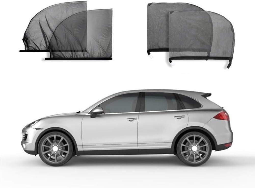 Auto Seitenfenster Sonnenschutz für Audi SQ5 TT TT 8J TT FV, Hochelastische Atmungsaktiv Insektenschutz Autofenster Sonnenblende,A/Entire-Vehicle von RCLON