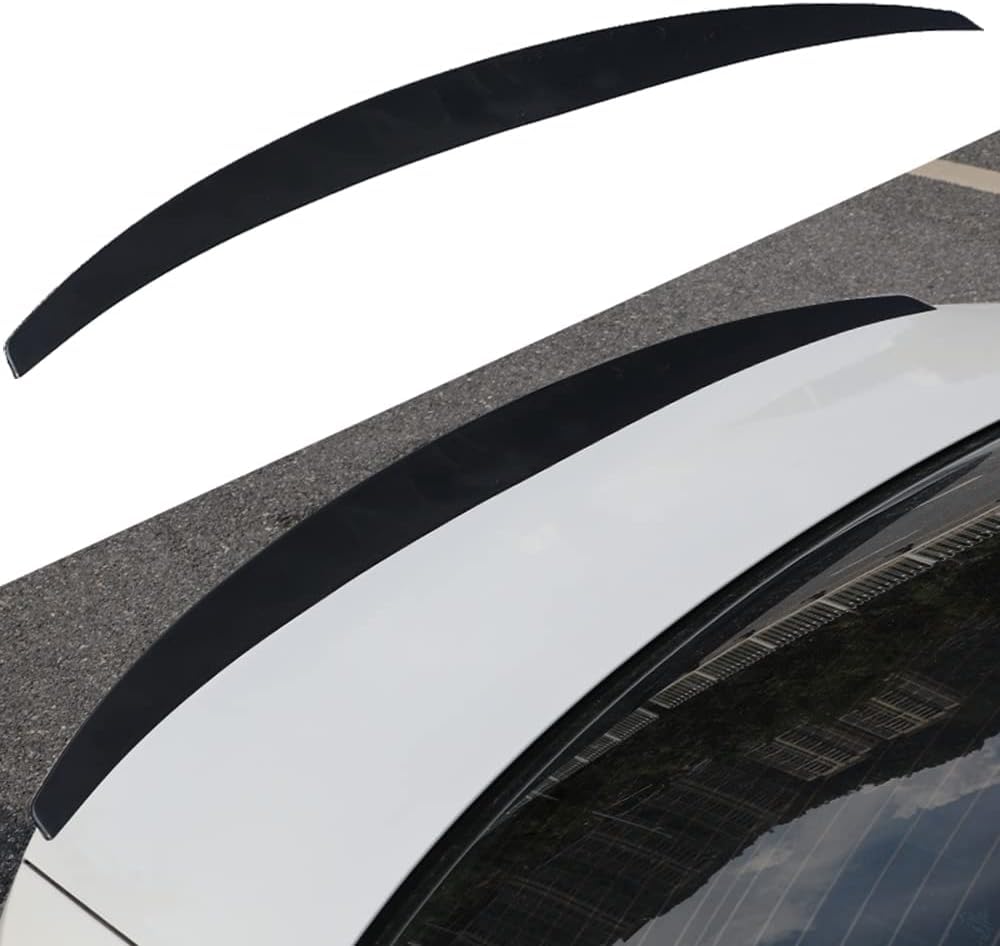 Heckspoiler für Mercedes-Benz CLS C-class E-class, Auto Dachspoiler Heck Kofferraum Spoiler Heckflügel Deflektor Flügel Styling Zubehör,A/Black-A/A von RCLON