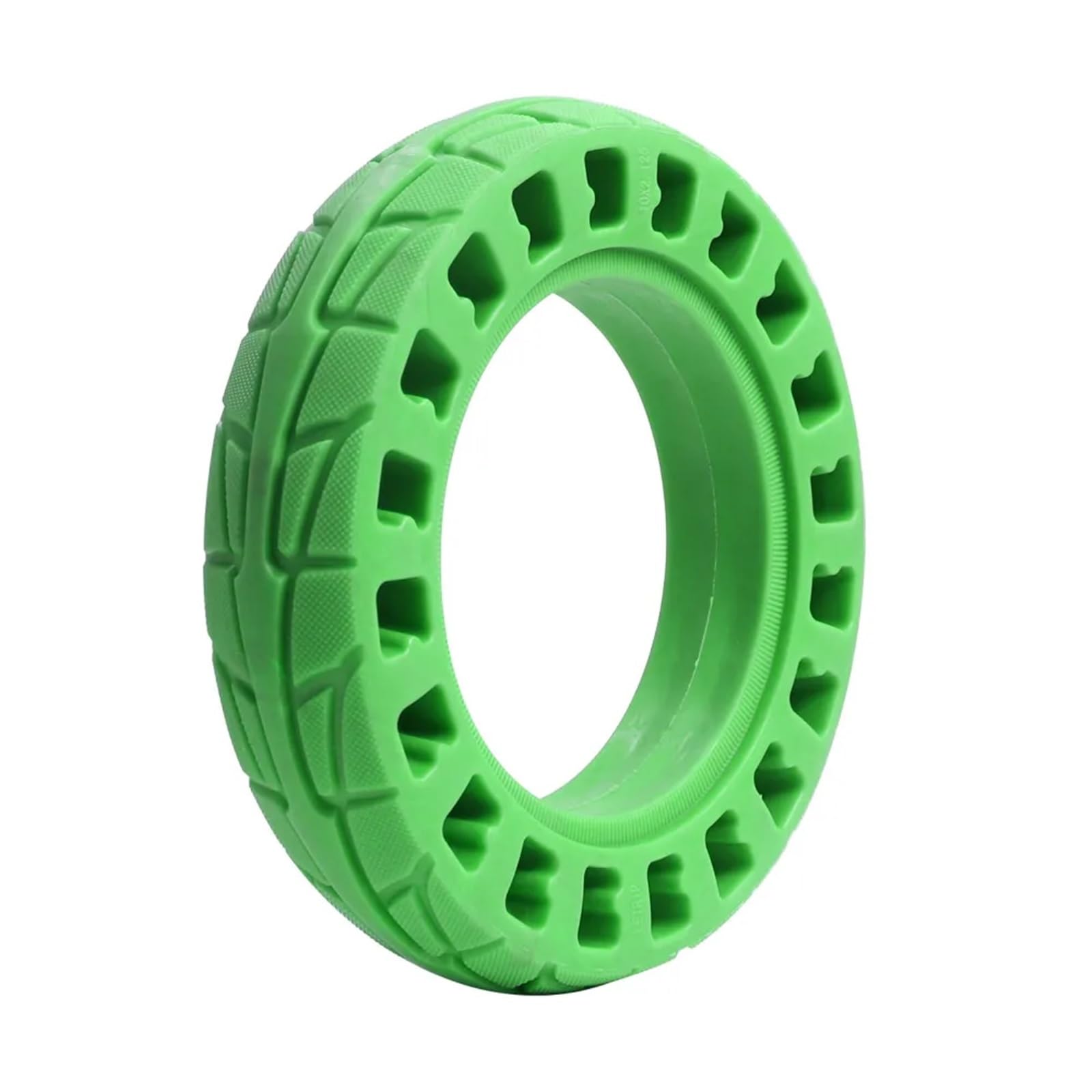 10 x 2,125 dämpfendes, nicht pneumatisches Gummirad, kompatibel for Xiaomi, kompatibel for Xiaomi M365 Scooter Honeycomb Vollreifen-Ersatzteilen(Green) von RCTGPGJAC