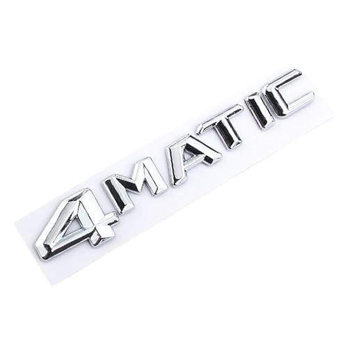 3D ABS Logo 4MATIC Emblem Kofferraum Abzeichen kompatibel for Mercedes AMG ECS GLC GLA GLS CLA W204 W205 W212 X156 4 Matic Aufkleber Zubehör(Chrome 14-16) von RCTGPGJAC