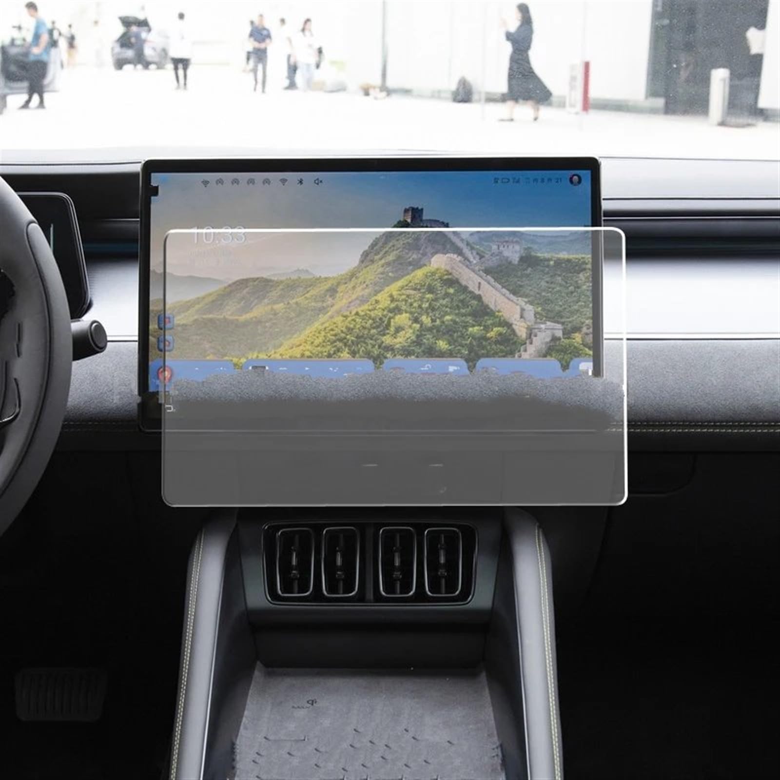 RDEQKIVZ Displayschutzfolie Auto Kompatibel Mit BYD Für Song L 2023 2024 15,6 Zoll Autonavigations-Displayschutzfolienaufkleber Displayschutzfolie Aus Gehärtetem Glas von RDEQKIVZ