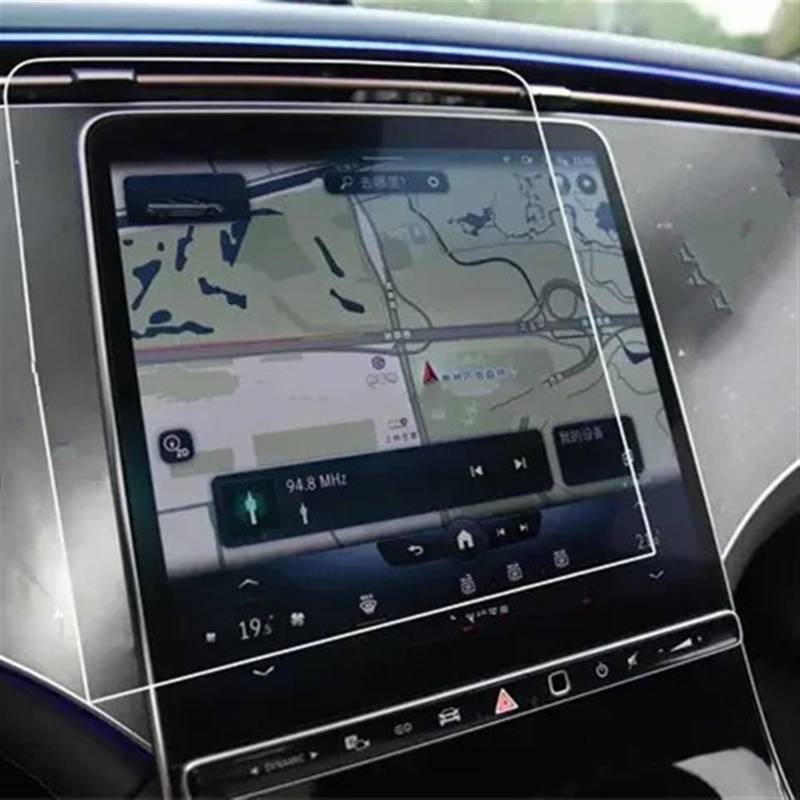 RDEQKIVZ Displayschutzfolie Auto Kompatibel Mit Benz Für Eqe 350 2022 Autonavigations-Displayschutzfolienaufkleber Displayschutzfolie Aus Gehärtetem Glas Autozubehör(GPS) von RDEQKIVZ