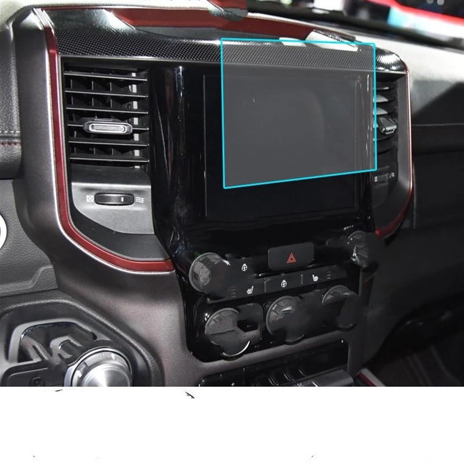 RDEQKIVZ Displayschutzfolie Auto Kompatibel Mit Dodge Für Ram 1500 2500 2017 2018 2019 2020 8,4 Zoll Autoinstrument Transparente Schutzfolie Armaturenbrett-Schutzfolie von RDEQKIVZ