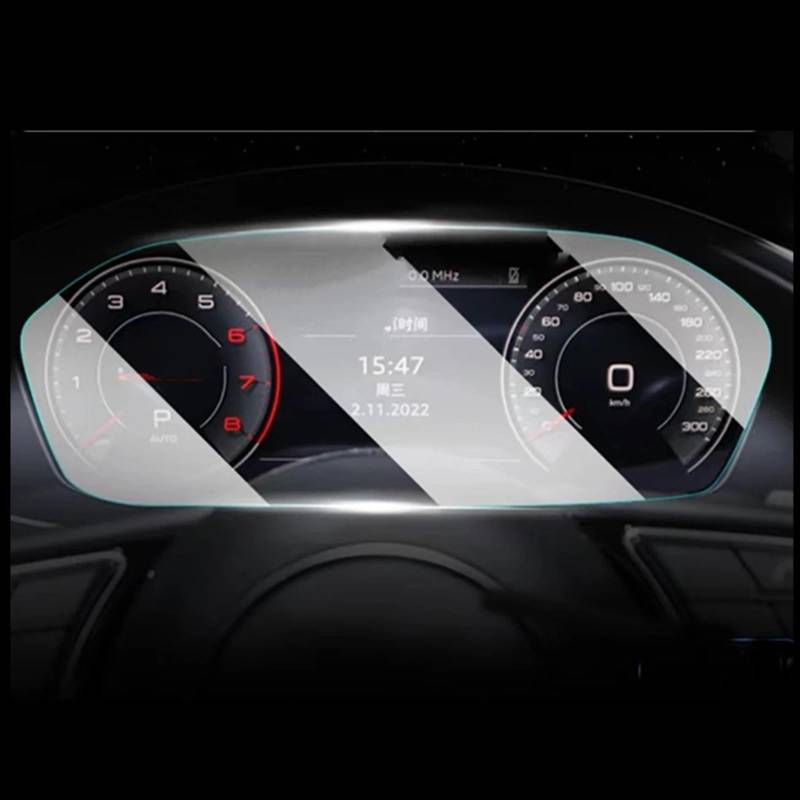 RDEQKIVZ Displayschutzfolie Auto Kompatibel Mit Für A4l Für A4 2023 Navigationsdisplay-Schutzfolie Displayschutzfolie Aus Gehärtetem Glas Autozubehör(Dashboard) von RDEQKIVZ