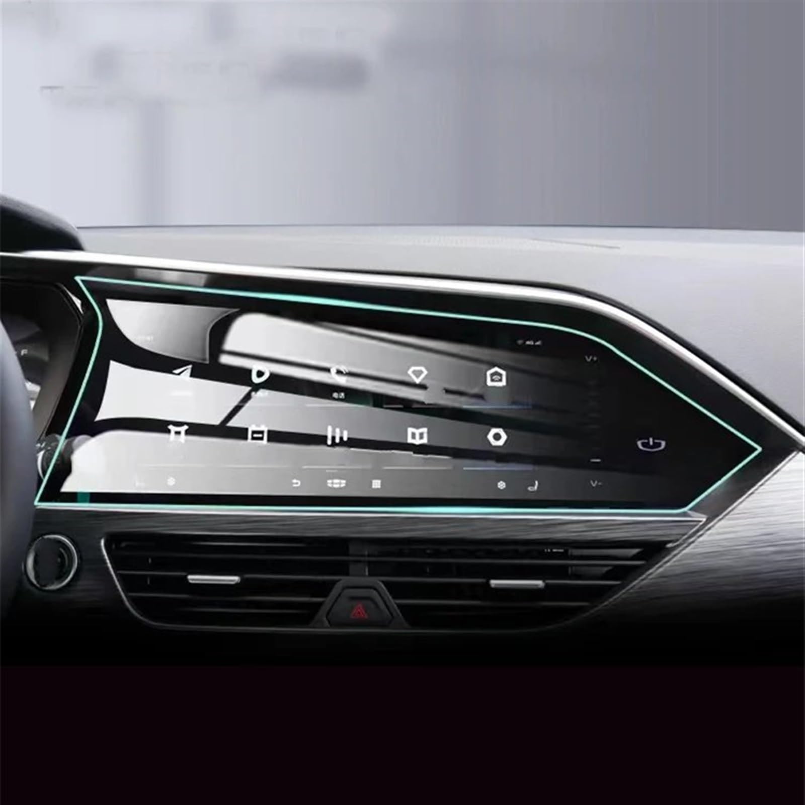 RDEQKIVZ Displayschutzfolie Auto Kompatibel Mit Geely Für Tugella FY11 2019 2020 Auto Navigation Display Schutzhülle Aufkleber Auto Instrument Transparent Schutz Film(GPS) von RDEQKIVZ