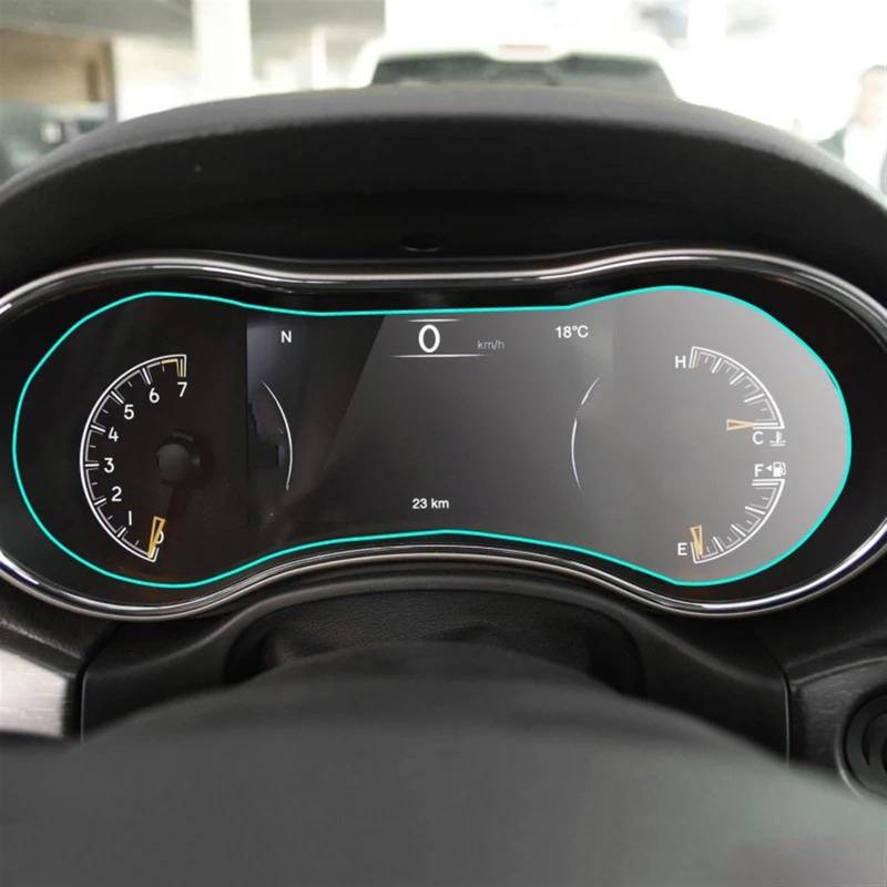 RDEQKIVZ Displayschutzfolie Auto Kompatibel Mit Jeep Für Grand Für Cherokee 2014 2015 2016 2017 Auto-Innenraum-Armaturenbrett-Schutzfolie Center Control Screen Schutzfolie von RDEQKIVZ