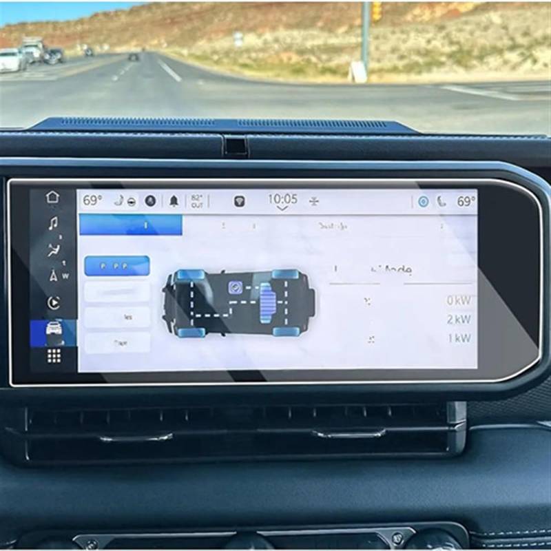 RDEQKIVZ Displayschutzfolie Auto Kompatibel Mit Jeep Für Wrangler 2024 12,3 Zoll Autoinstrument Transparente Schutzfolie Schutzfolie Aus Gehärtetem Glas Autozubehör von RDEQKIVZ