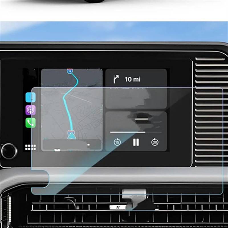 RDEQKIVZ Displayschutzfolie Auto Kompatibel Mit Toyota Für Land Für Cruiser 2024 8 Zoll Auto Instrument Transparent Schutz Film Gehärtetem Glas Screen Schutz Film von RDEQKIVZ